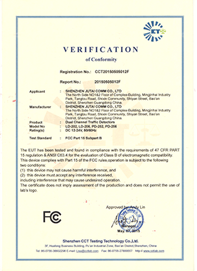 dual channels loop detector FCC