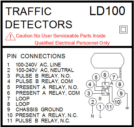 VEHICLE DETECTOR LABEL